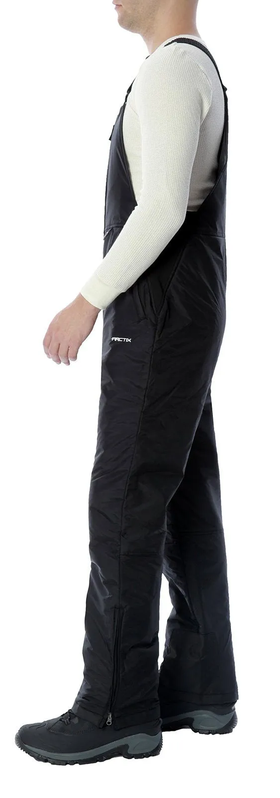 Arctix Men's Essential Insulated Bib Overalls, Black Warm Winter Ski Suit