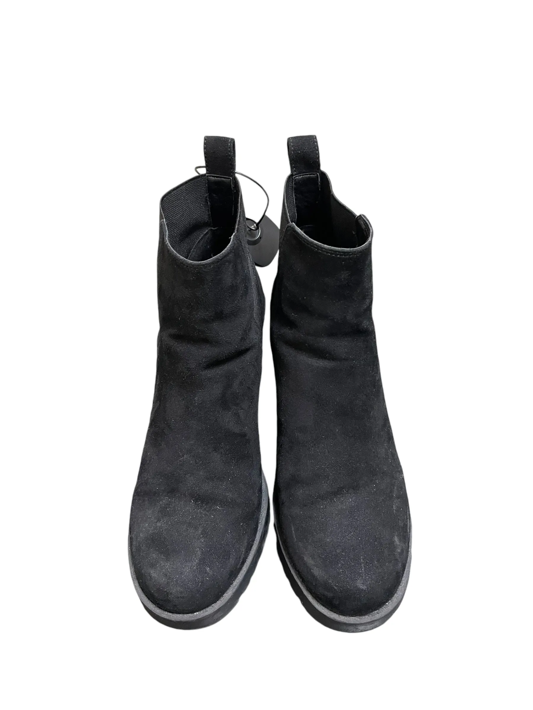 Boots Ankle Heels By Divided In Black, Size: 8