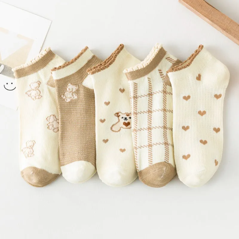 Elegant Retro Low Tube Socks