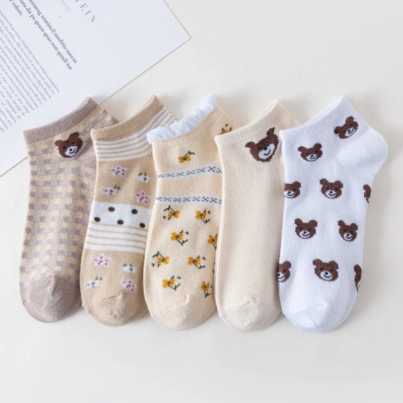 Elegant Retro Low Tube Socks