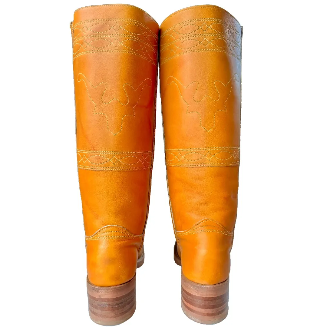 FRYE Vintage Campus Stitching Horse Tall Knee High Boots