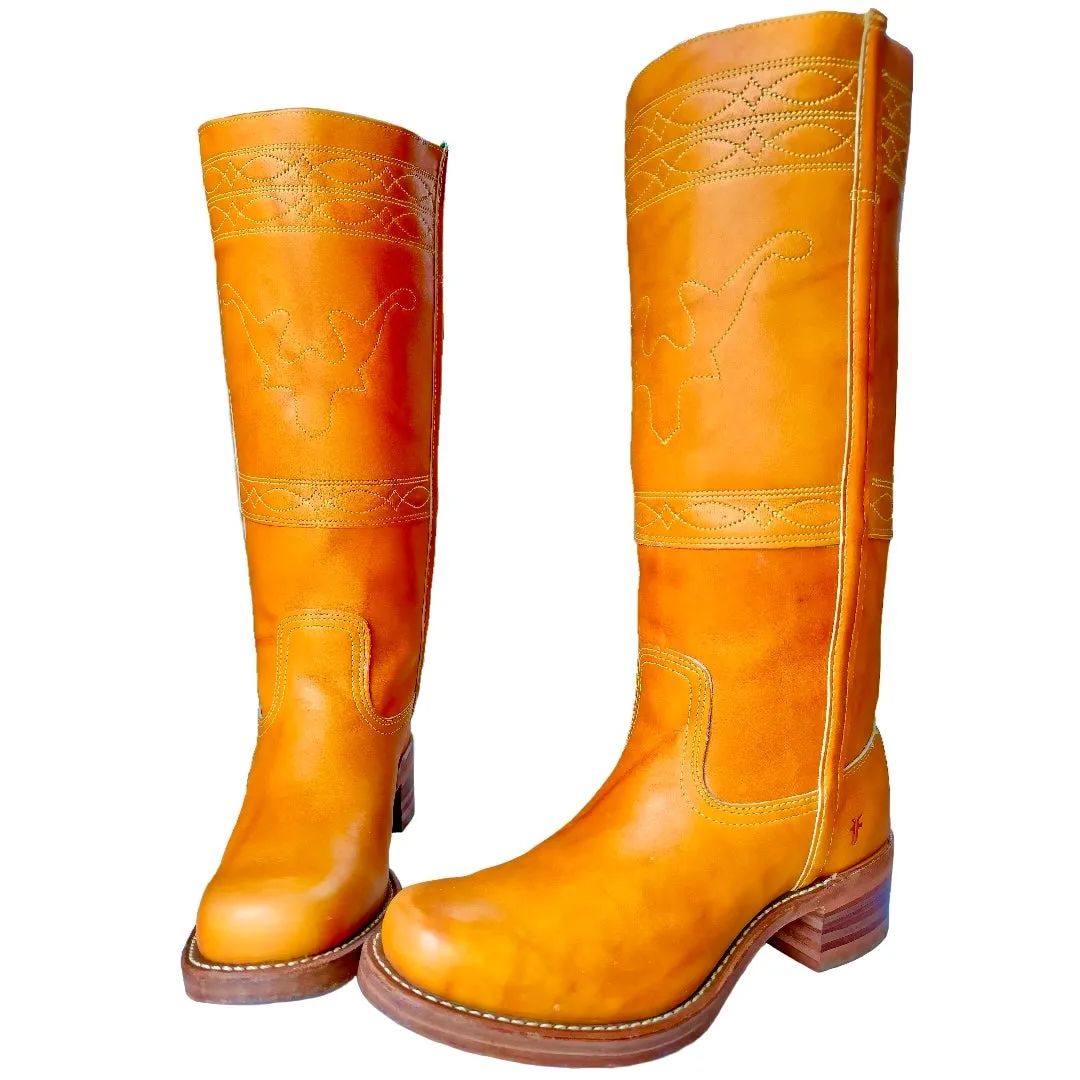 FRYE Vintage Campus Stitching Horse Tall Knee High Boots