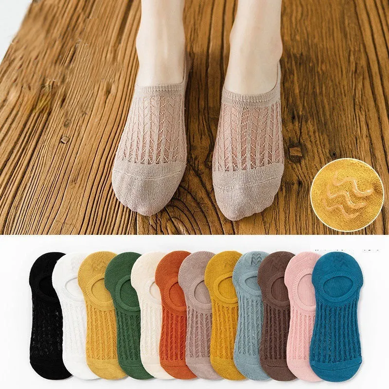 Invisible Boat Mesh Socks