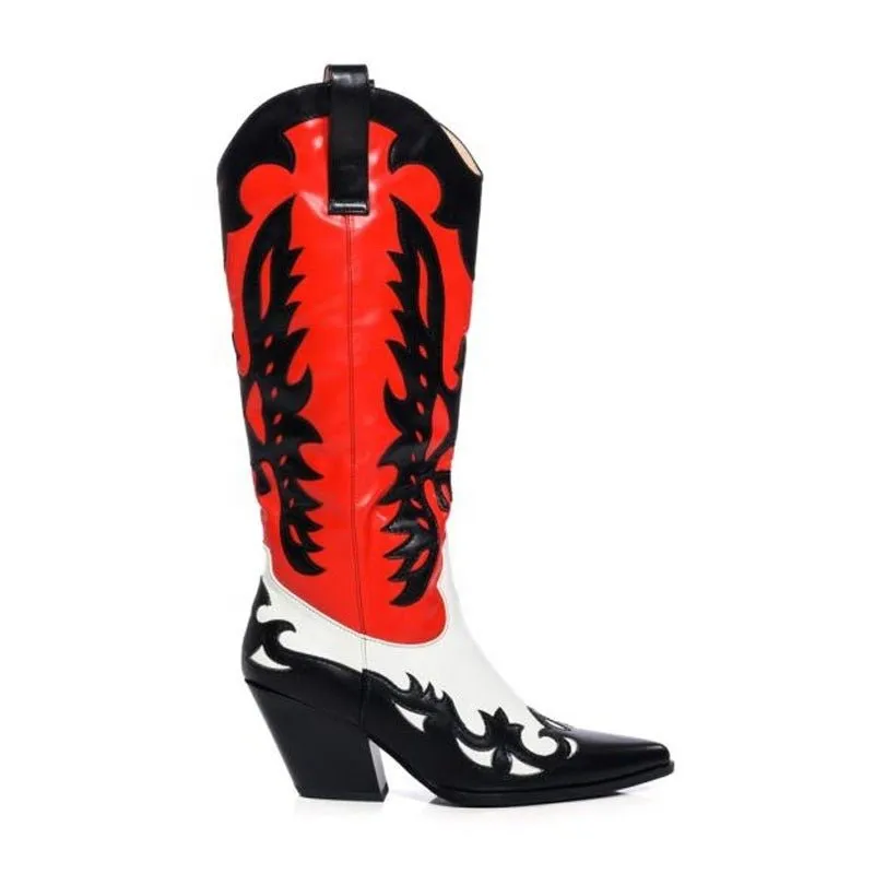 Pre Order:  Angel Wings Patchwork Multicolor Boots