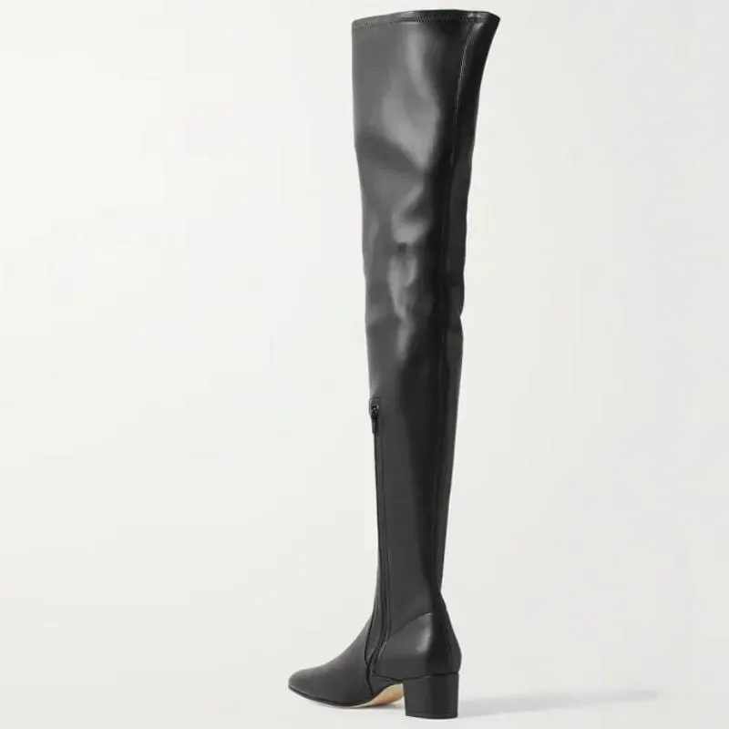 Pre Order:  Classic Thigh High Leather Boots