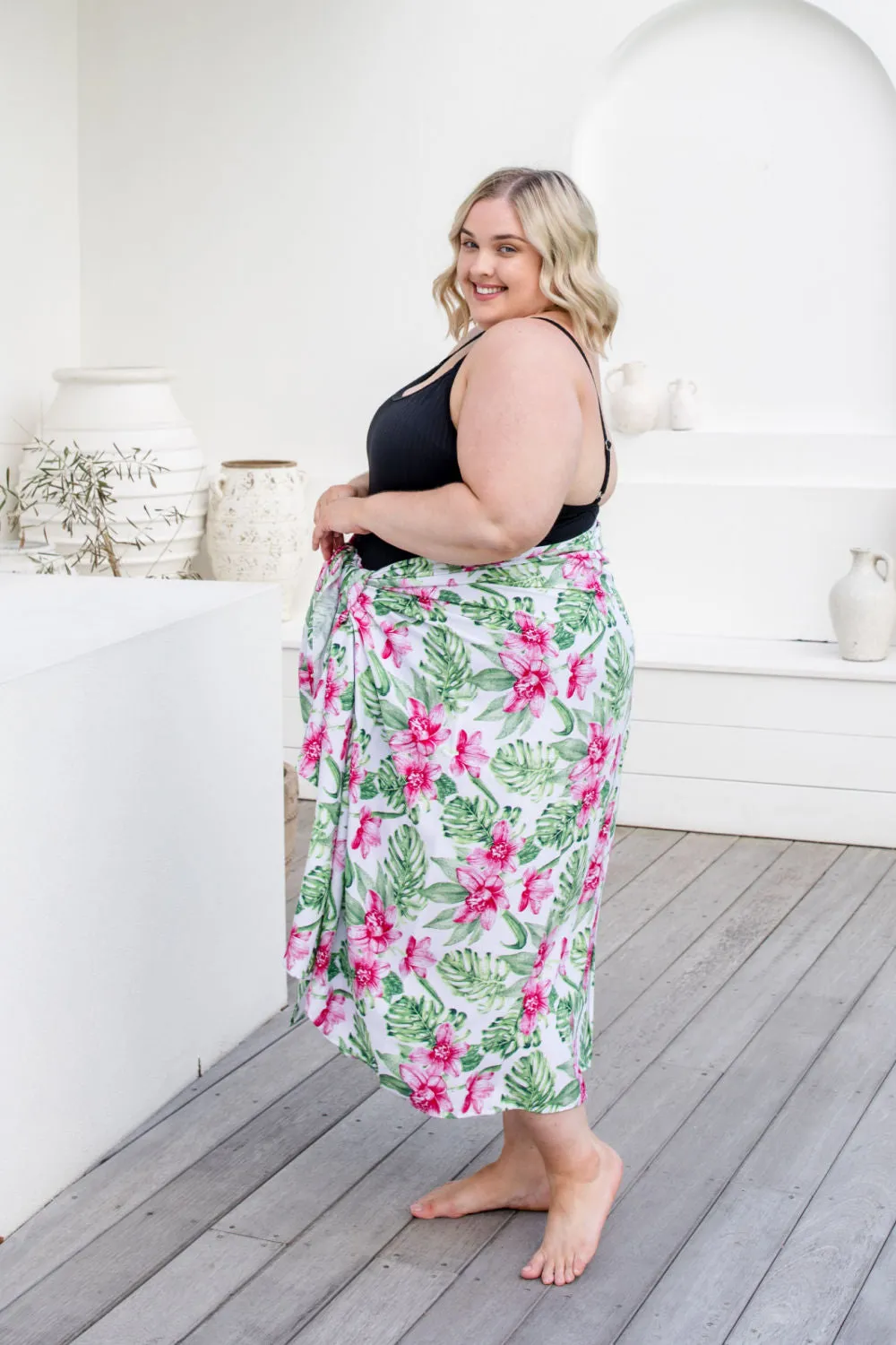 Sarong -Tropical Pink